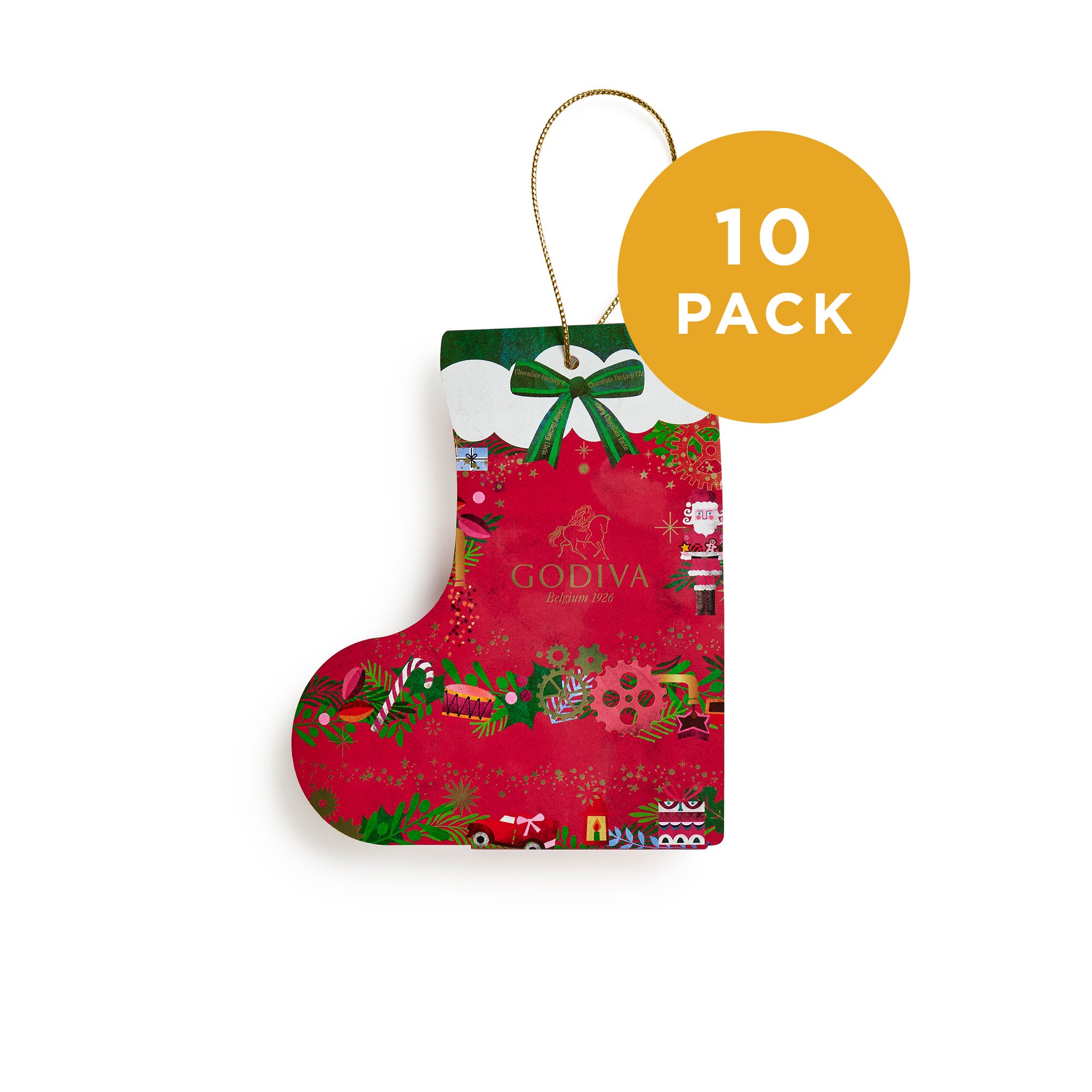 Christmas G Cube Stocking, 3 Pieces (10 Pack)