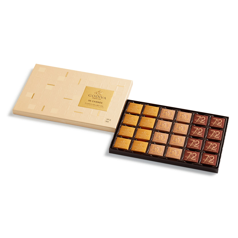 Carrés Assorted Chocolate Box 36 Pieces GODIVA Australia
