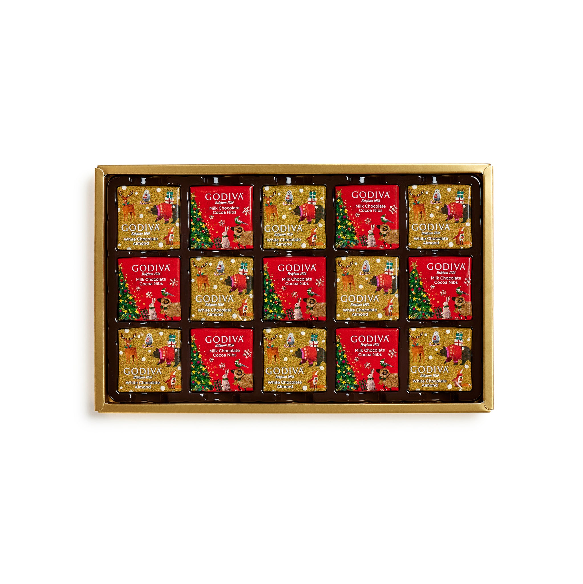 Christmas Carrés Gift Box, 15 Pieces | 79g