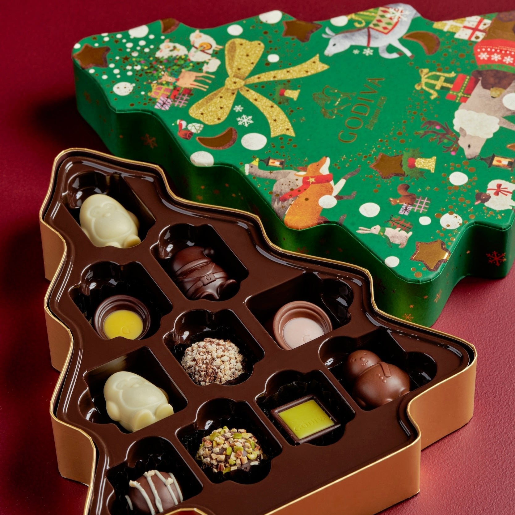 Christmas Tree Gift Box, 10 Pieces | 119g