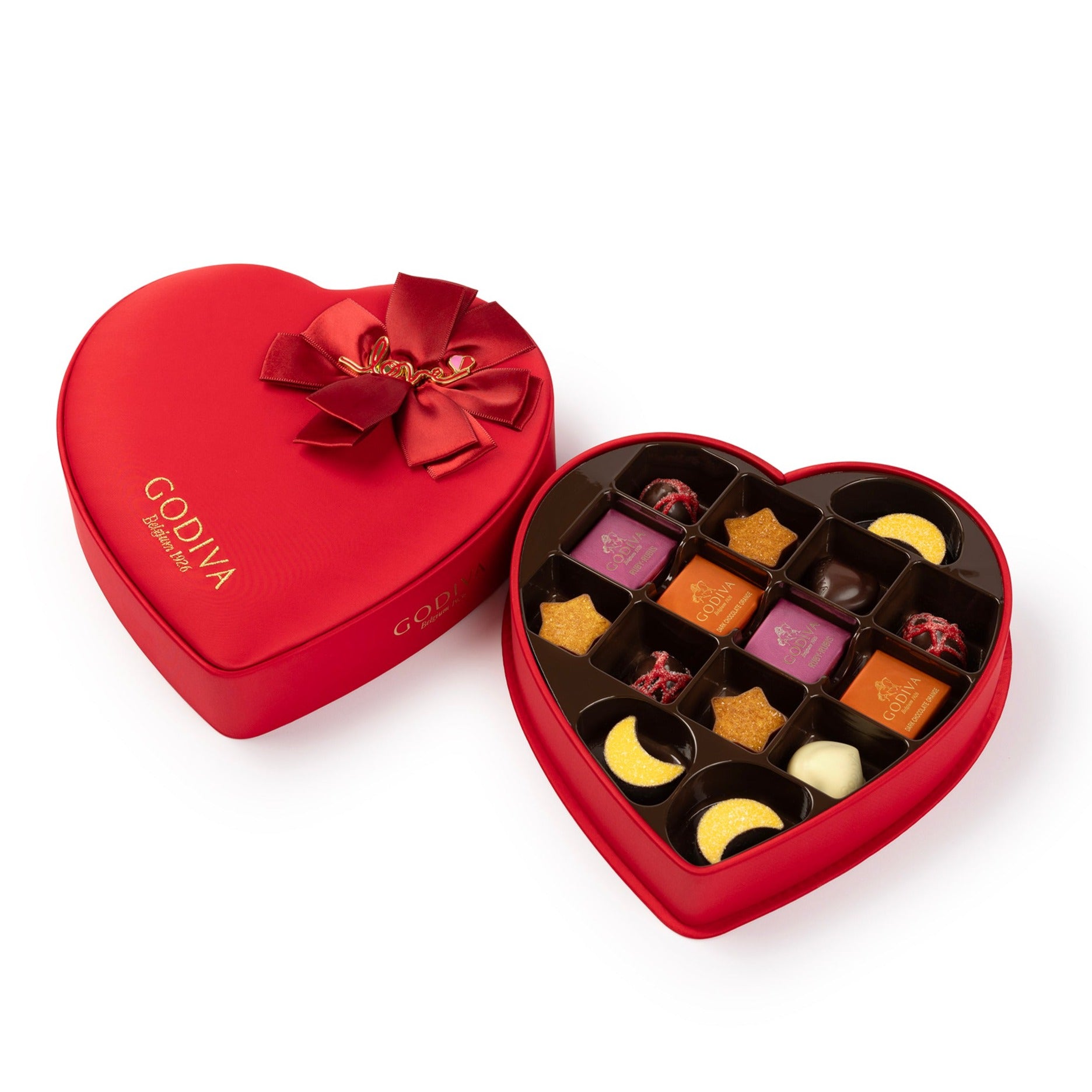 Heart Shaped Chocolate Gift Box, 19 Pieces | 166g