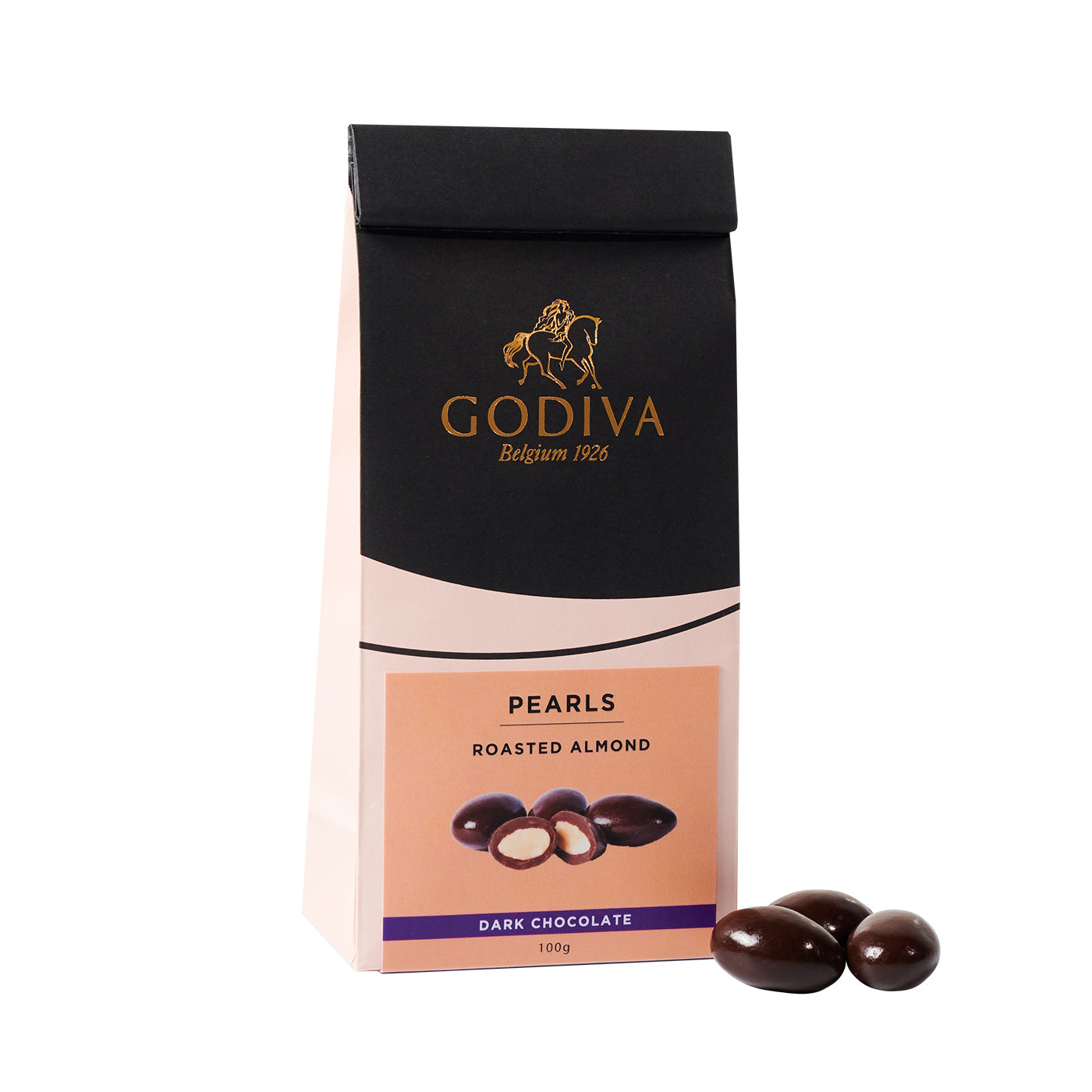 Dark Chocolate & Almond Pearls 100g GODIVA Australia