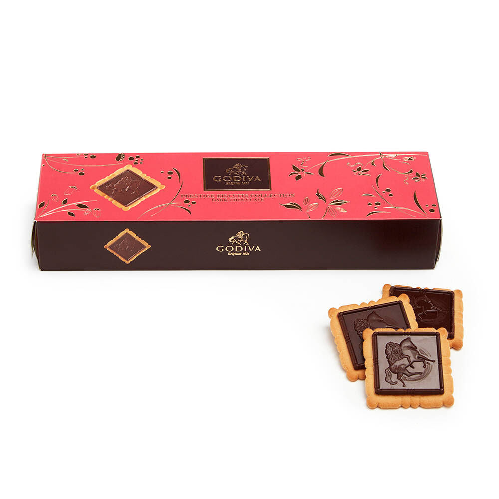 Dark Chocolate Biscuits Box, 12 Pieces | 95g