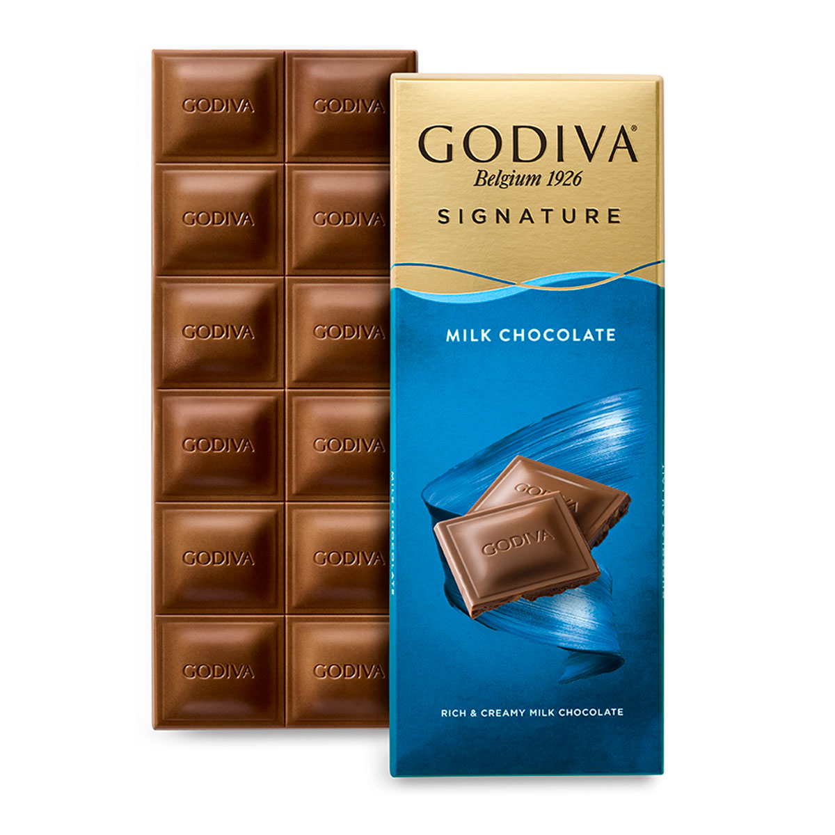 Choco Tablets Milk Chocolate Signature Tablet, 90g – Godiva Australia